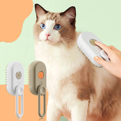 🐾✨ Peine Masajeador Multifunción con Spray para Mascotas – Cuida el Pelo de tu Mascota, Masajea y Mantén Suave y Brillante su Pelaje 💖🛁