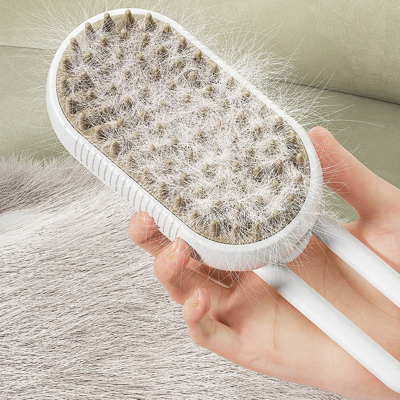 🐾✨ Peine Masajeador Multifunción con Spray para Mascotas – Cuida el Pelo de tu Mascota, Masajea y Mantén Suave y Brillante su Pelaje 💖🛁