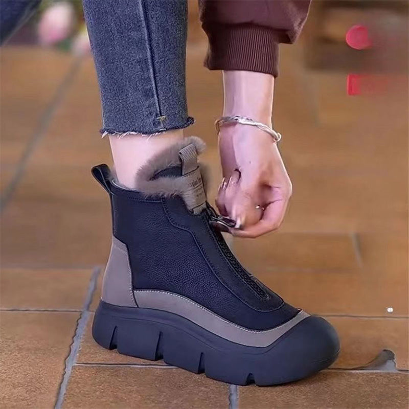 🔥Venta caliente de otoño e invierno 🔥Botas de Nieve con Cremallera Impermeables y Calientes para Mujeres