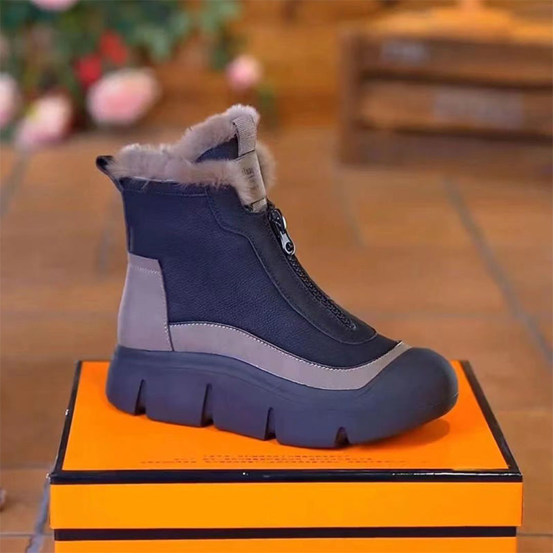 🔥Venta caliente de otoño e invierno 🔥Botas de Nieve con Cremallera Impermeables y Calientes para Mujeres