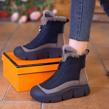 🔥Venta caliente de otoño e invierno 🔥Botas de Nieve con Cremallera Impermeables y Calientes para Mujeres