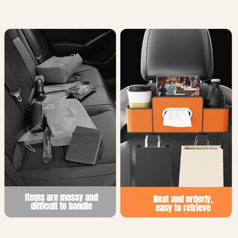 Caja de Almacenaje Multifuncional para Respaldo de Auto
