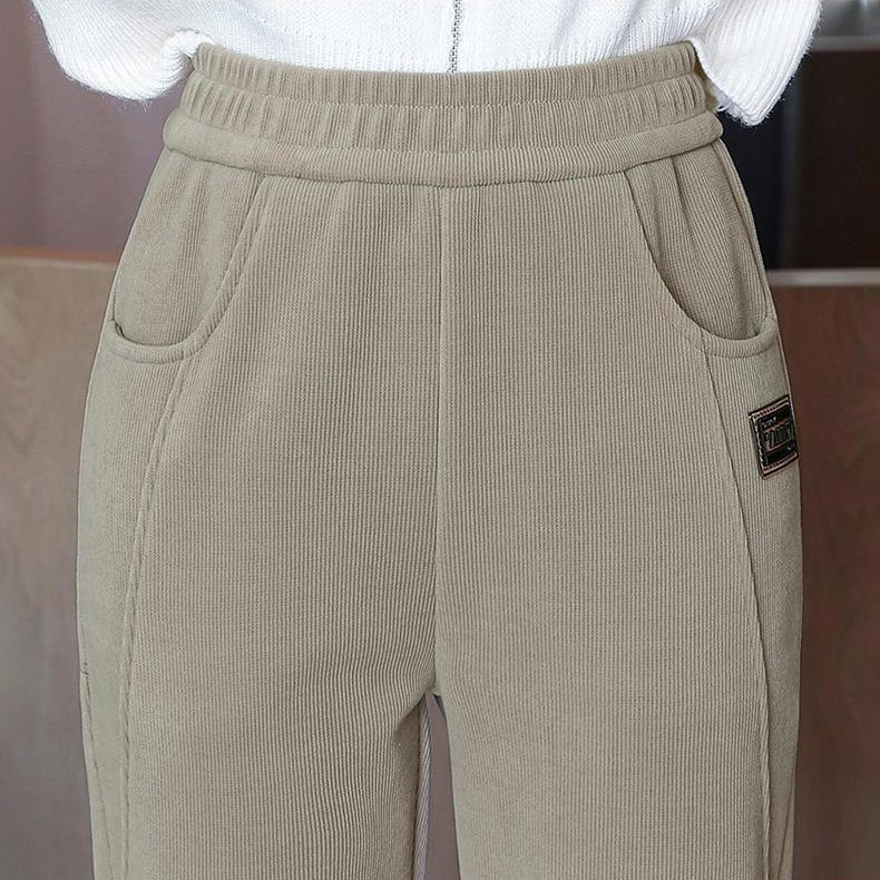🔥Oferta por tiempo limitado🔥 Pantalones de vellón de vellón calientes de cintura alta para mujeres