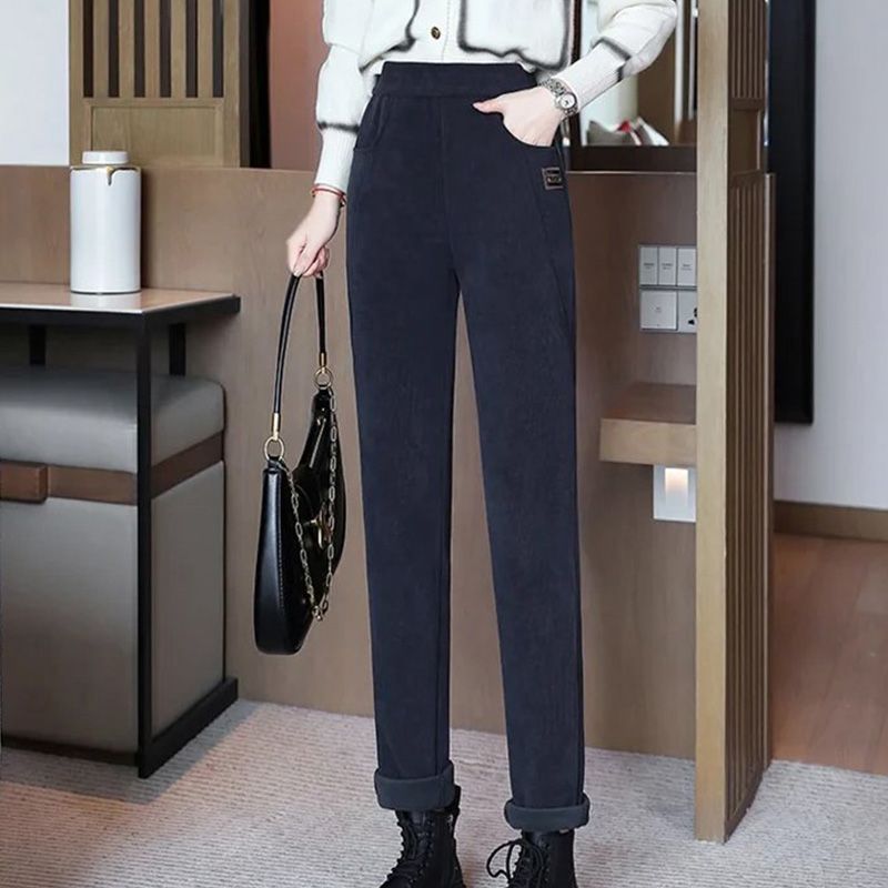 🔥Oferta por tiempo limitado🔥 Pantalones de vellón de vellón calientes de cintura alta para mujeres