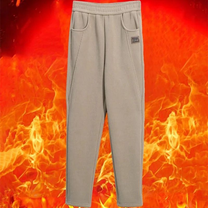 🔥Oferta por tiempo limitado🔥 Pantalones de vellón de vellón calientes de cintura alta para mujeres