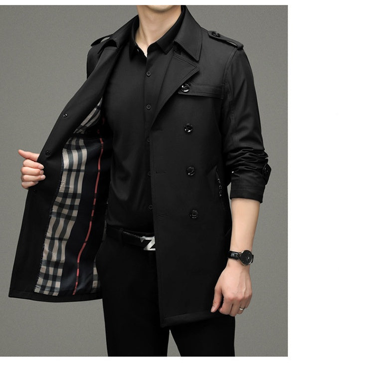 🔥Especiales otoño/invierno🔥Chaqueta de Rompevientos para Hombre de Doble Botonadura🔥