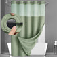 ⏳🔥¡50 % DE DESCUENTO POR TIEMPO LIMITADO! ⏰ 🚿 Cortina de ducha con diseño de waffle – textura elegante, resistente al agua y fácil de mantener | Renueva tu baño con estilo y funcionalidad