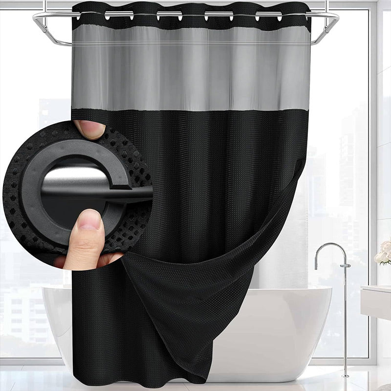 ⏳🔥¡50 % DE DESCUENTO POR TIEMPO LIMITADO! ⏰ 🚿 Cortina de ducha con diseño de waffle – textura elegante, resistente al agua y fácil de mantener | Renueva tu baño con estilo y funcionalidad