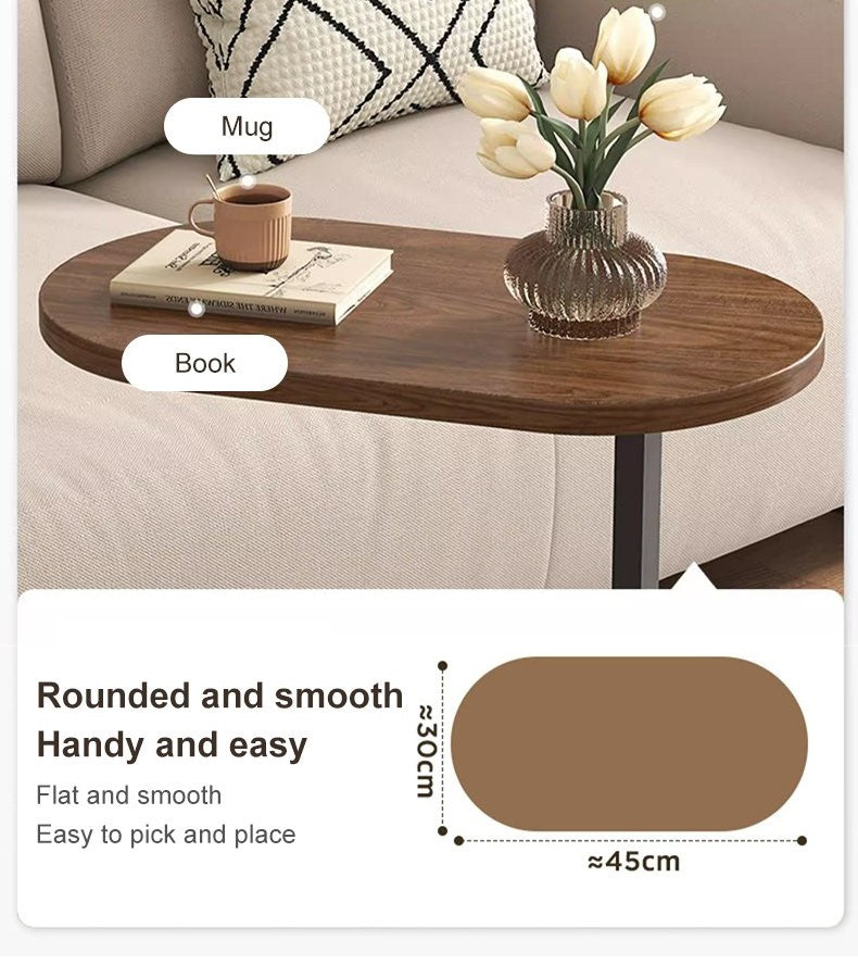 C -Shaped Nightstand End Sofa Table