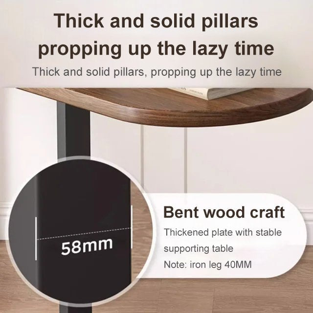 C -Shaped Nightstand End Sofa Table