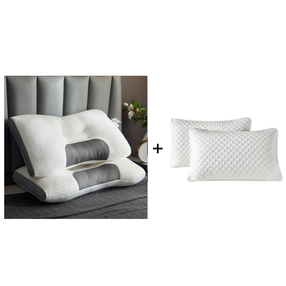 🔥🔥 Almohadas Sleep Pillow – Almohada de alta calidad con núcleo ergonómico y contorno de soporte, adecuada para un sueño suave
