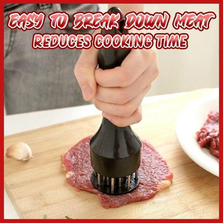 🥩 Ablandador de Carne de Acero Inoxidable – 21 Agujas, Marinado Rápido, Fácil de Limpiar 🔪