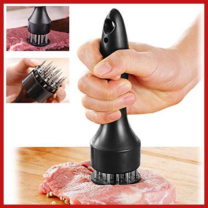 🥩 Ablandador de Carne de Acero Inoxidable – 21 Agujas, Marinado Rápido, Fácil de Limpiar 🔪