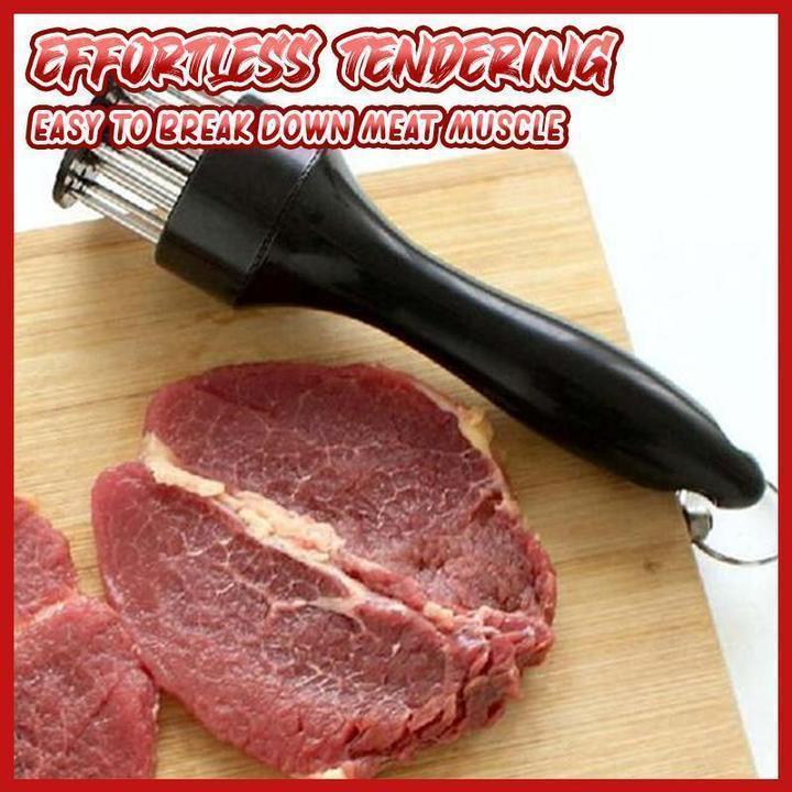 🥩 Ablandador de Carne de Acero Inoxidable – 21 Agujas, Marinado Rápido, Fácil de Limpiar 🔪