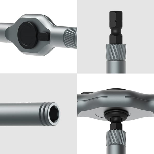 🔧 ¡50% DE DESCUENTO AHORA! 🔩 Juego de destornilladores magnéticos de trinquete 24 en 1: compacto, ligero y perfecto para reparaciones caseras 🛠️