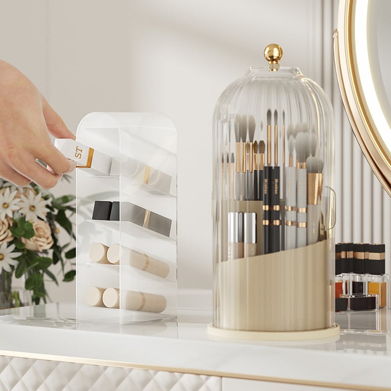 🦷🔥 ¡50% DE DESCUENTO! Organizador Giratorio 360° para Baño – Compacto, Higiénico y con Espacio para Cepillos/Cosméticos 🚿