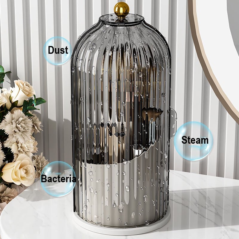 🦷🔥 ¡50% DE DESCUENTO! Organizador Giratorio 360° para Baño – Compacto, Higiénico y con Espacio para Cepillos/Cosméticos 🚿