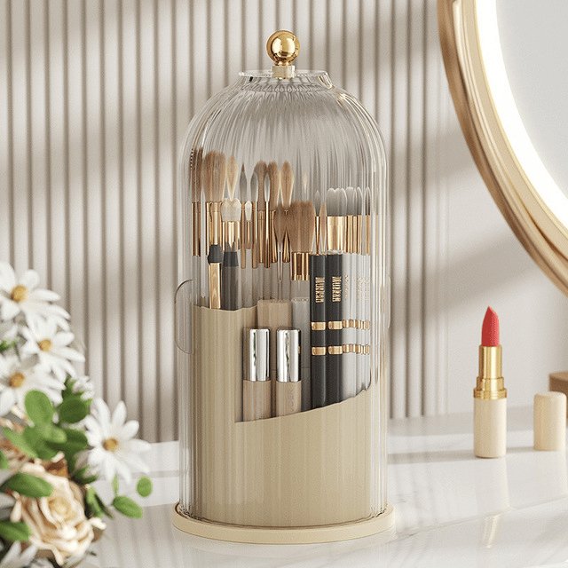 🦷🔥 ¡50% DE DESCUENTO! Organizador Giratorio 360° para Baño – Compacto, Higiénico y con Espacio para Cepillos/Cosméticos 🚿