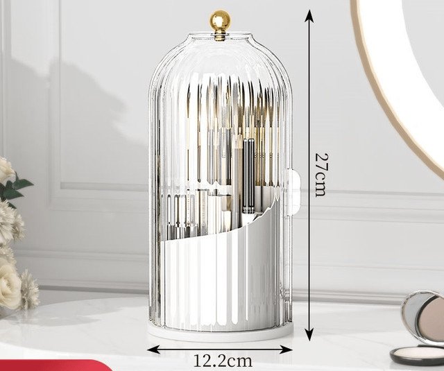 🦷🔥 ¡50% DE DESCUENTO! Organizador Giratorio 360° para Baño – Compacto, Higiénico y con Espacio para Cepillos/Cosméticos 🚿