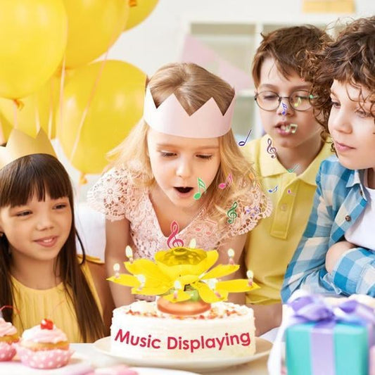 🔥OFERTA 49% OFF🎂Vela Mágica Flor de Cumpleaños