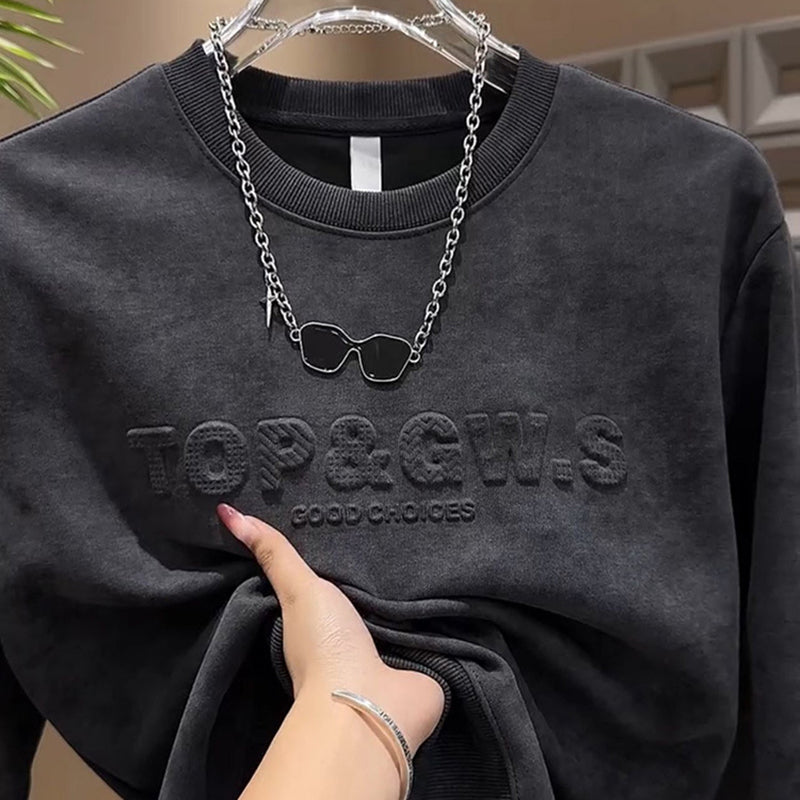 Sudadera Casual con Cuello Redondo para Hombre