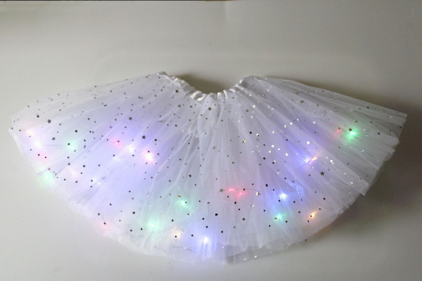 🎁💃 Mini Falda Luminosa para Niñas – Ideal para Regalo de Cumpleaños, Bailes de Ballet y Juegos Nocturnos Mágicos 🩰🌌