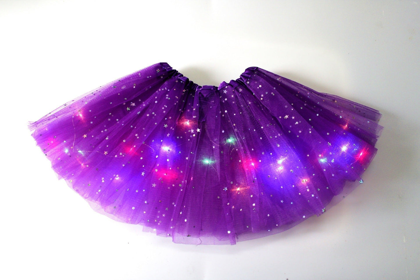 🎁💃 Mini Falda Luminosa para Niñas – Ideal para Regalo de Cumpleaños, Bailes de Ballet y Juegos Nocturnos Mágicos 🩰🌌