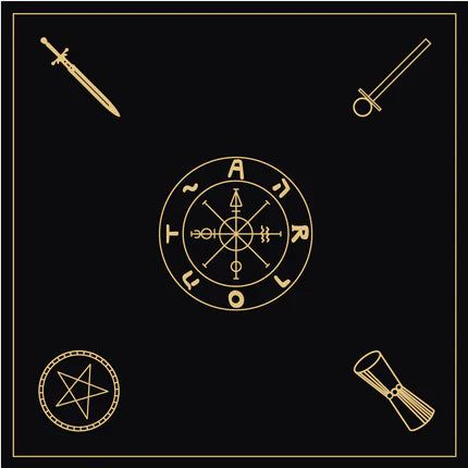 ✨Baraja de tarot Witchy Cauldron en oro rosa con libro guía🔮