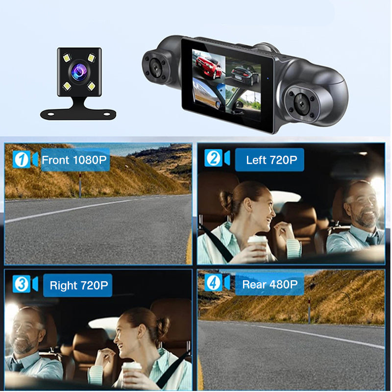 📢📢¡50% DE DESCUENTO! ⏰ Cámara de Tablero 4 Canales 1080p con Sensor G