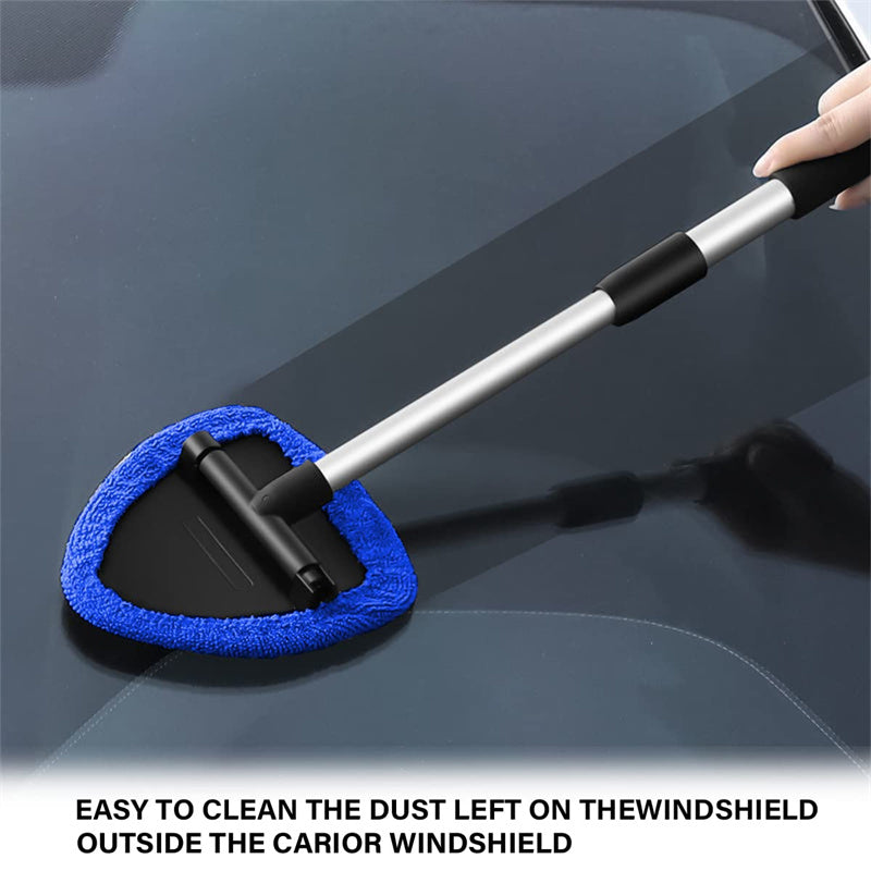 🚗 Herramienta de Limpieza de Parabrisas | Extensible, 180° Rotativo, Microfibra Sin Rayas ✨ Ideal para Auto y Hogar