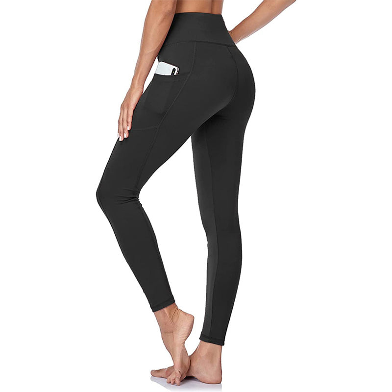 🌸Mallas de entrenamiento de control de abdomen y levantamiento de glúteos de cintura alta con bolsillo lateral