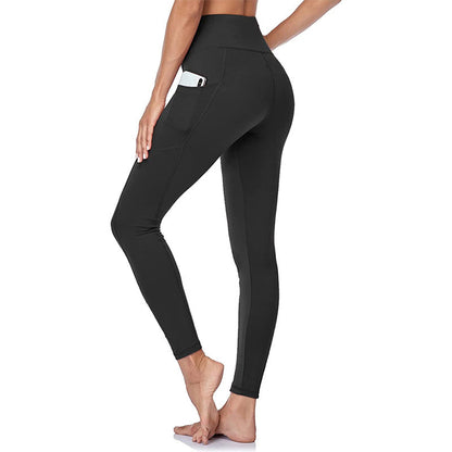 🌸Mallas de entrenamiento de control de abdomen y levantamiento de glúteos de cintura alta con bolsillo lateral