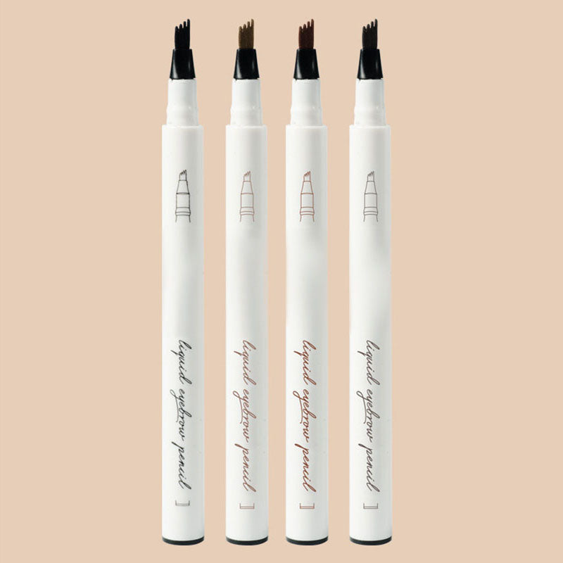 🎁Novedades 2026 ¡50% DE DESCUENTO!💥✨ Lápiz Líquido para Cejas de 4 Puntas Microblading – Trazos Naturales Pelo a Pelo 👁️