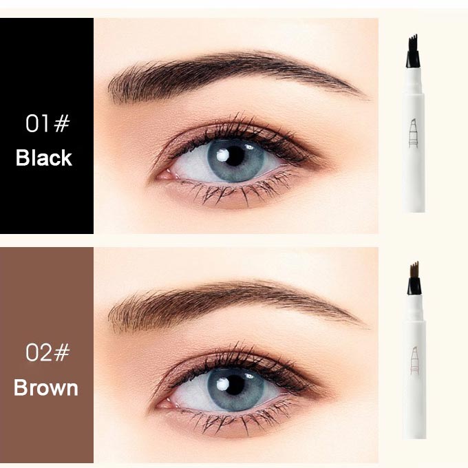 🎁Novedades 2026 ¡50% DE DESCUENTO!💥✨ Lápiz Líquido para Cejas de 4 Puntas Microblading – Trazos Naturales Pelo a Pelo 👁️