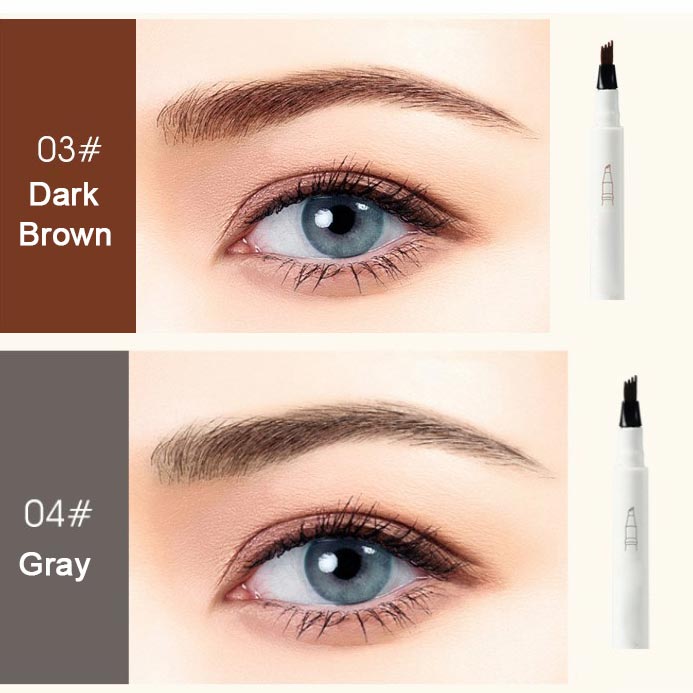 🎁Novedades 2026 ¡50% DE DESCUENTO!💥✨ Lápiz Líquido para Cejas de 4 Puntas Microblading – Trazos Naturales Pelo a Pelo 👁️