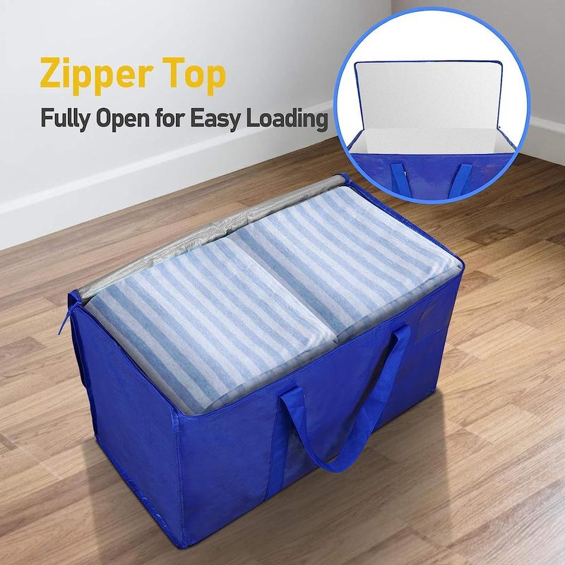 🏠🛍️ Bolsa multifuncional y resistente XL para almacenamiento y mudanzas ✈️