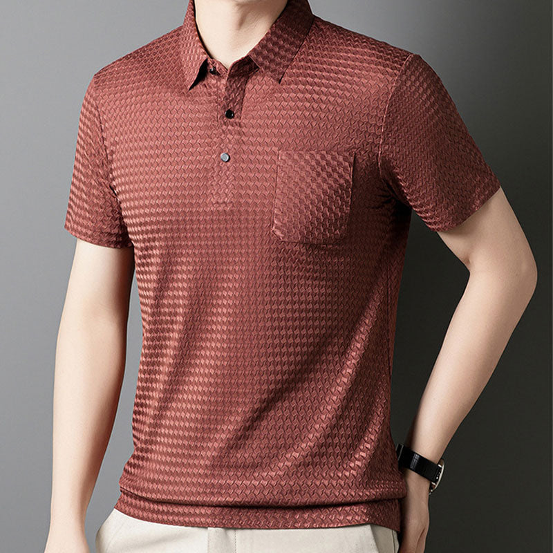 🎉Camisa de manga corta texturizada para hombre🎉- Compre 2 Envío gratis