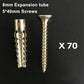 📢📢BUY MORE SAVE MORE🔩Upgraded Serrated Iron Expansion Screw