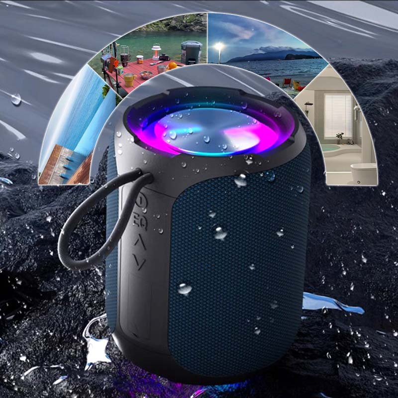 Altavoz Bluetooth portátil de 40W de pico con luz RGB