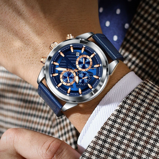Reloj de Cuarzo Casual y Elegante para Hombre con Esfera Luminosa