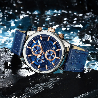 Reloj de Cuarzo Casual y Elegante para Hombre con Esfera Luminosa
