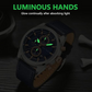 Reloj de Cuarzo Casual y Elegante para Hombre con Esfera Luminosa