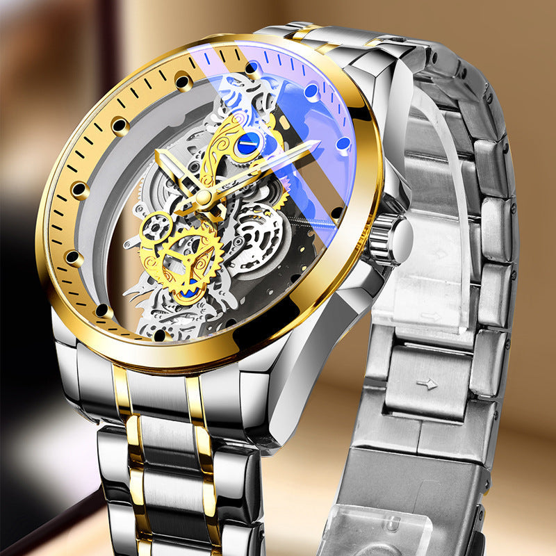 ⌚ 50 % DE DESCUENTO POR TIEMPO LIMITADO ✨ Reloj esqueleto de doble cara, luminoso y resistente al agua hasta 30 m ⚡