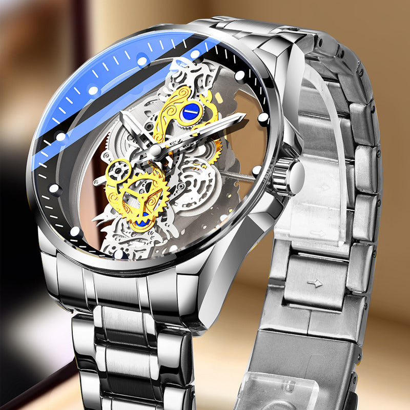 ⌚ 50 % DE DESCUENTO POR TIEMPO LIMITADO ✨ Reloj esqueleto de doble cara, luminoso y resistente al agua hasta 30 m ⚡