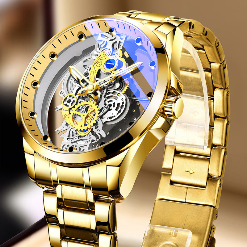 ⌚ 50 % DE DESCUENTO POR TIEMPO LIMITADO ✨ Reloj esqueleto de doble cara, luminoso y resistente al agua hasta 30 m ⚡