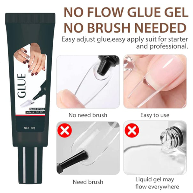 ⏳🔥¡50 % DE DESCUENTO POR TIEMPO LIMITADO! ⏰ 💅✨ Pegamento de Uñas Semilíquido Secado en 10s Sin UV – Gel Antigoteo Fijación Ultra Fuerte, Removedor de Precisión 2-3 min, Seguro Sin Quemaduras · Compra 1 Lleva 2 🔥