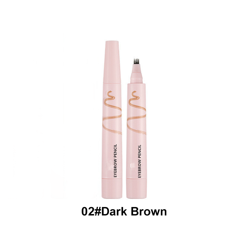 🖤 Lápiz de Cejas Impermeable de 4 Puntas | Trazos Finos Efecto Pelo Natural 💗 | Larga Duración 24H a Prueba de Manchas 🌧️ | 5 Tonos del Marrón al Negro 🎨 | Formato 12 g 👜