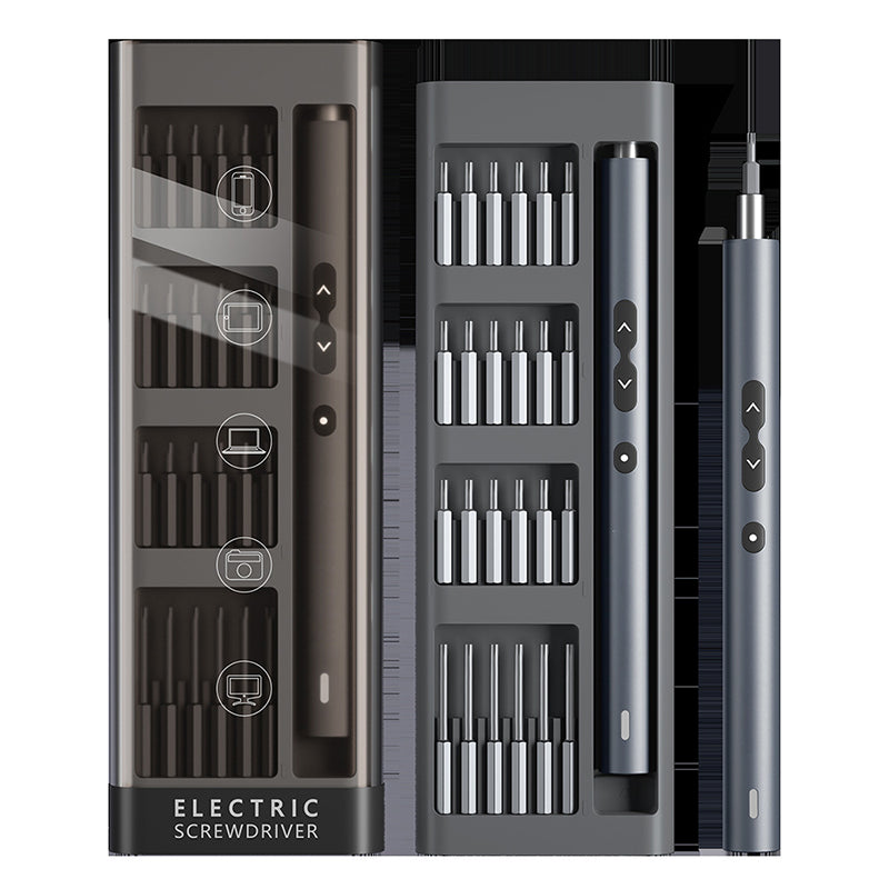 Set de Destornilladores Eléctricos de Precisión con Puntas Multifunción y Luz LED