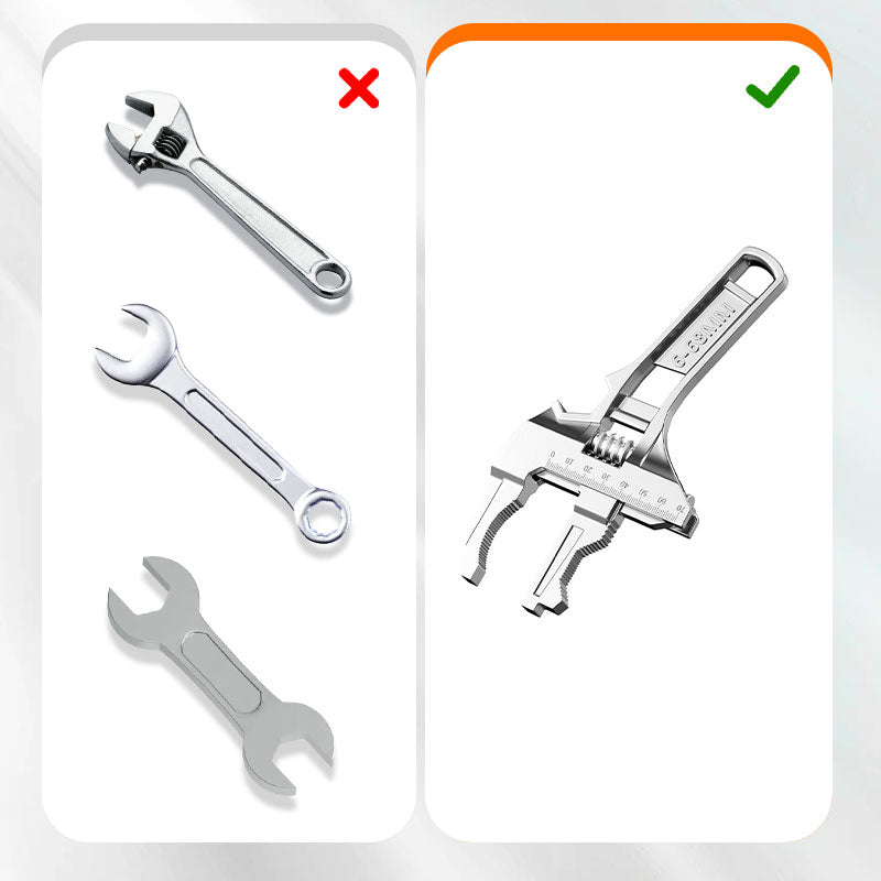 🔥Llave De Fregadero Reversible Con Apertura De Mordaza De 6-68 mm