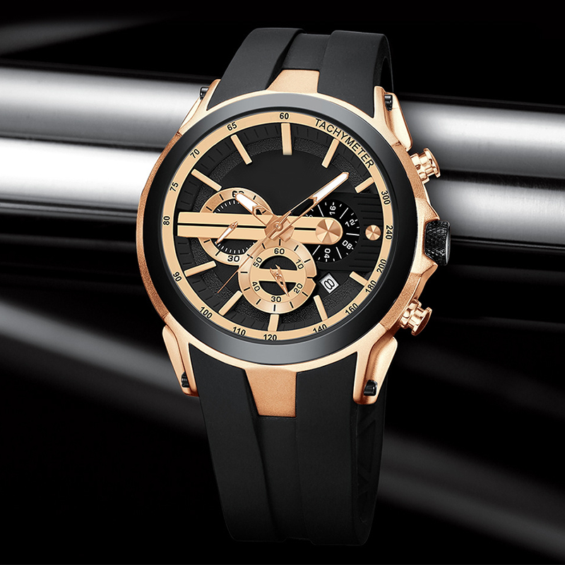 💎Estiloso reloj deportivo con pantalla luminosa, correa de silicona y diseño resistente al agua